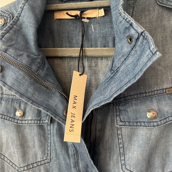 Max Jeans Utility DenimVest NWT Linen CottonDrawstring Waist Pockets
Medium NEW - Picture 4 of 11